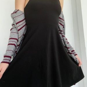 PINK black skater dress